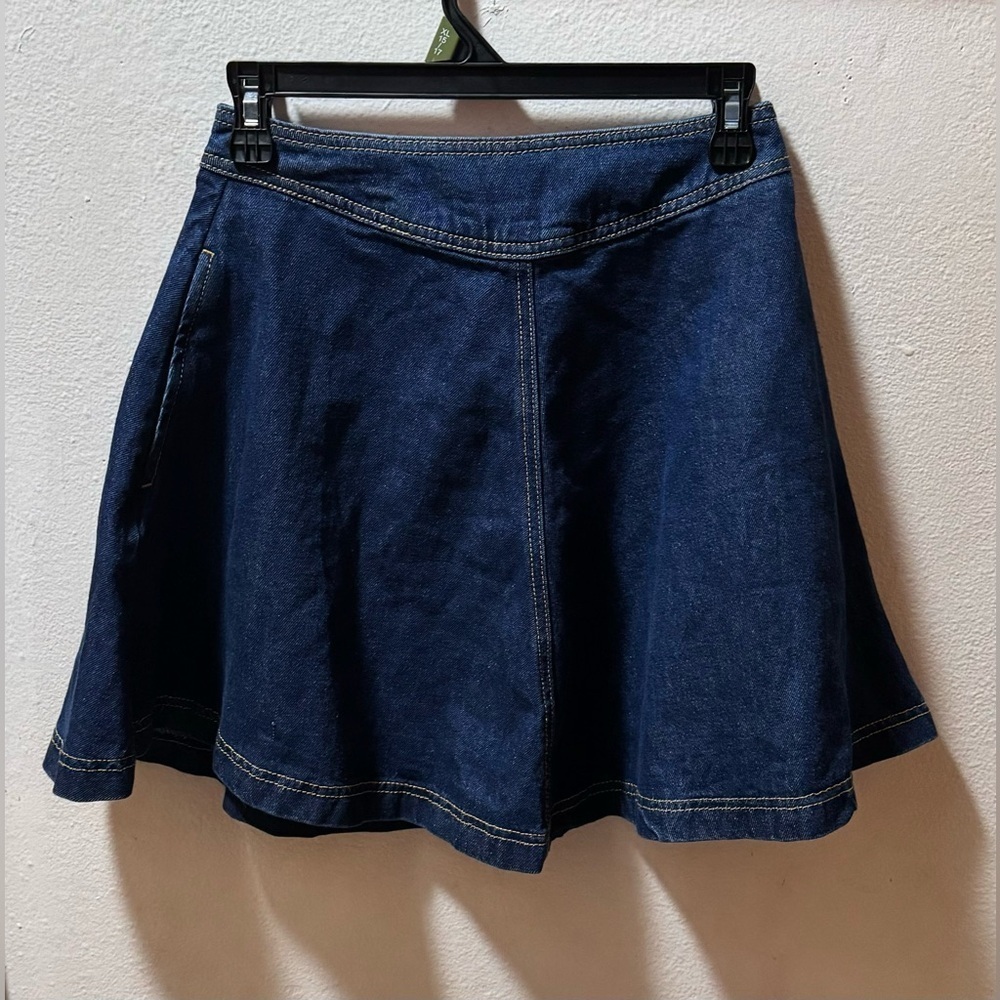 Charming Pilcro and the Letterpress by Anthropologie Denim Circle SKirt